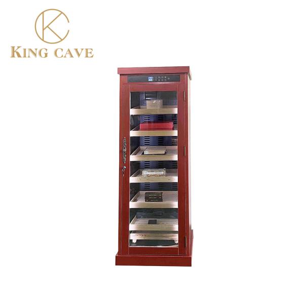 Buy cheap Stainless Steel Glass Door Humidor Freestanding Electric Cigar Cooler Cabinet from wholesalers