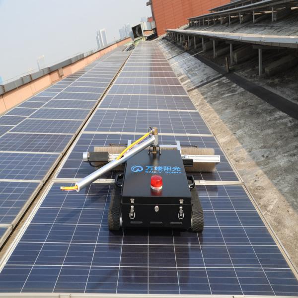 Buy cheap Dry Cleaning Crawler Type Solar Panel Cleaning System for Large Area Photovoltaic Plants from wholesalers