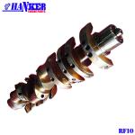 HRC46 Iron Steel RF10 Flat V10 Diesel Engine Crankshaft