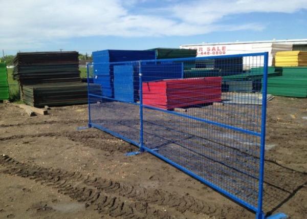 Buy cheap Portable Metal 8ft Tall Temporary Site Fencing With Powder Coating from wholesalers