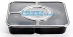 stackable airtight food tray 5 compartments,Professional design plastic sea food