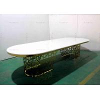 Buy cheap Modern Luxury Big Heavy Duty Banquet Style Dining Table MDF OEM 4000X1200X750mm product