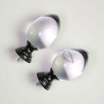 High End Polishing 16mm 19mm PMMA Crystal Curtain Finials