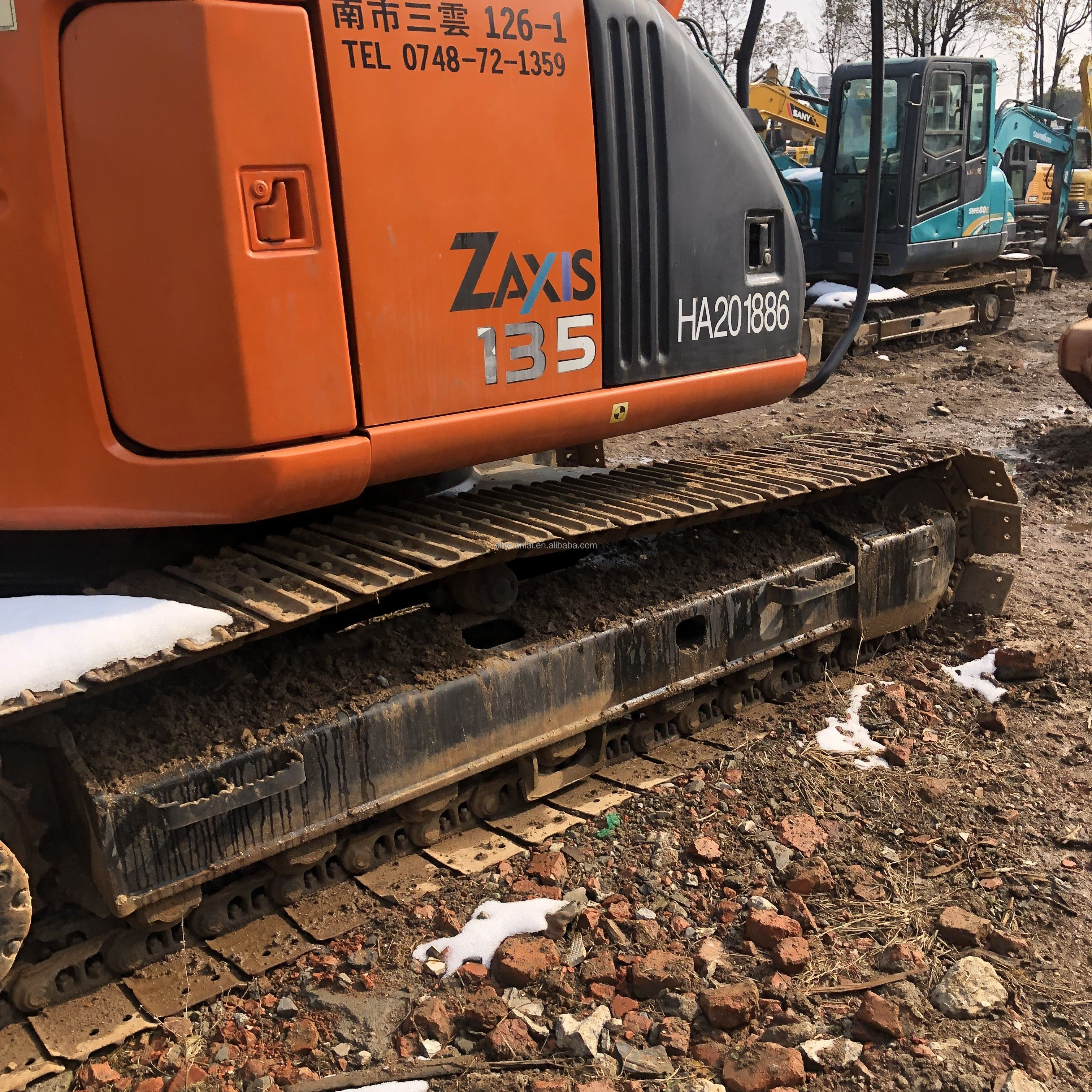 Used Hitachi ZX135 Excavator Japan ZX130 ZX120 Good Condition Operating Weight 13.5 Ton