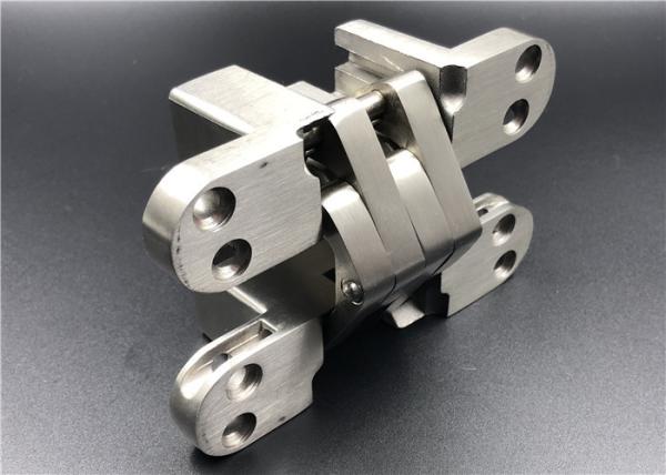 Buy cheap Satin Stainless Steel Hidden Door Hinges With Wide Stronger Connecting Arms from wholesalers
