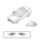 For Bentley Bentayga 2016-2019 Left Right Side Air Fender Vent Grille Chrome OEM