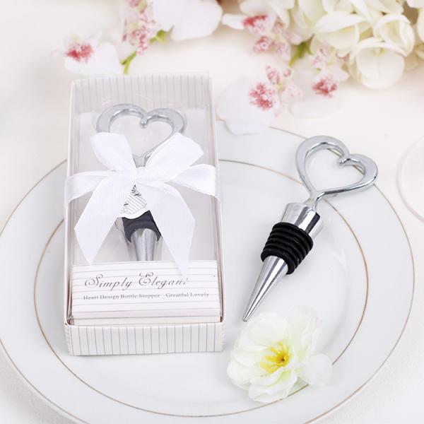 Buy cheap Wedding Gifts Heart Design Metal Bottle Stopper Favors from wholesalers