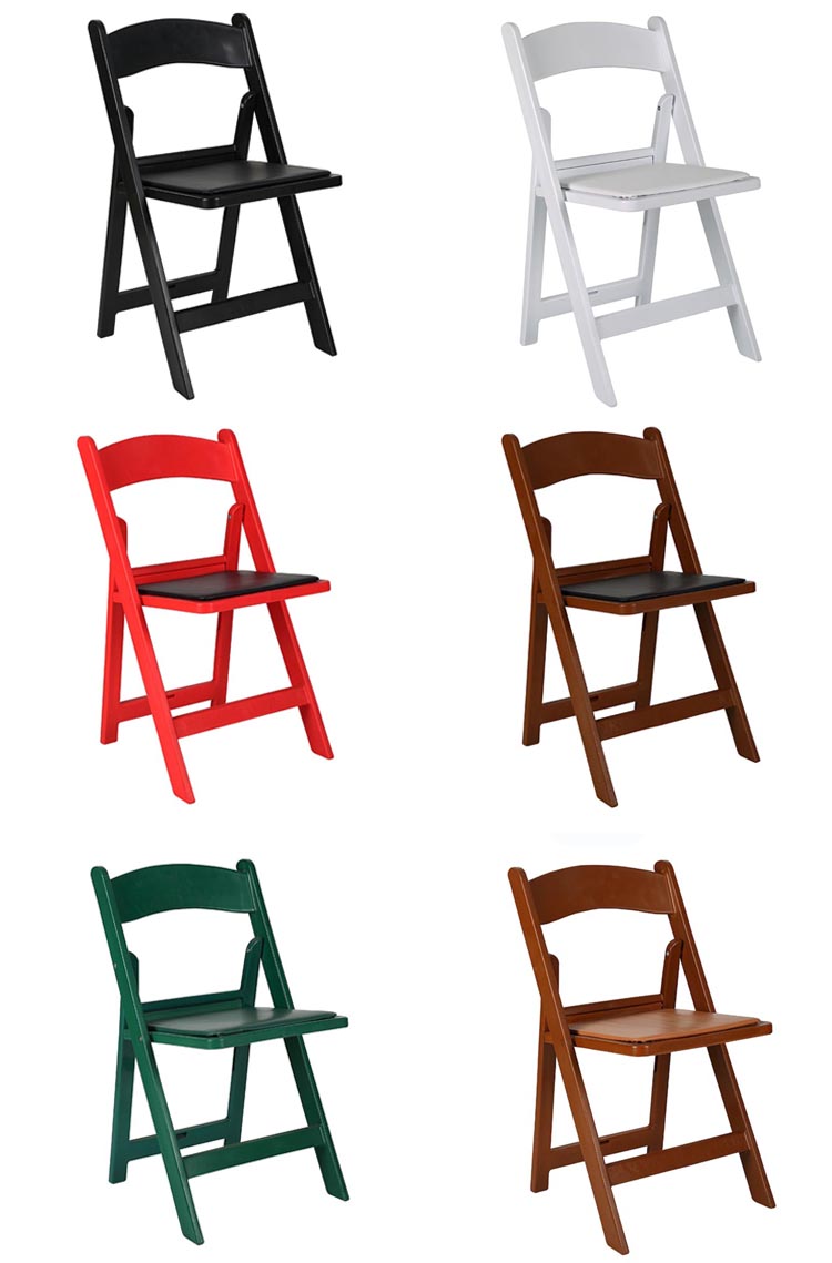 Garden Chair for Wedding Banquet Party Hotel White Resin Plastic Wimbledon Folding