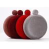 Buy cheap Laser Welding Velvet Hip Flask 5 Oz Round Wine Pot Simplicity Style from wholesalers