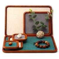 Buy cheap Multi Color Lining Solid Wood Jewelry Display Tray For Ring Bracelet Pendant product