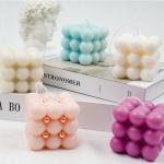 Natural Soy Wax Velas Aromatics Cube Bubble Candle Scented Candles Artistic