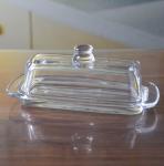 Rectangle Cake Glass Charger Plates With Cover