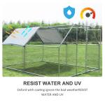 UV Stabilised Polyester Roof D4m Walk In Chicken Cage