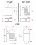50N Pull Force Sensor 100N Pull Load Cell 200N Pull Force Transducer