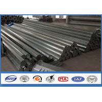 Buy cheap HDG Galvanized Steel Pole 3.5m ~ 15m Height galvanized metal tube product