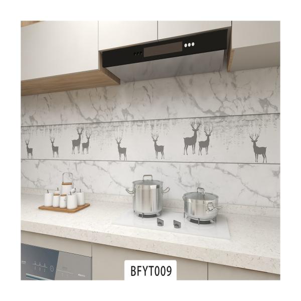 Modern Design Self-Adhesive Aluminum Foil Wallpaper for Kitchen Waterproof and