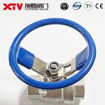 Stainless Steel 1/2 Inch Oval / Round Handle Thread Ball Valve Xtv 2PC PN1.0-32