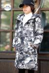 Bilemi Boys Parka Hooded Fashion Designer Handsome Children Down Coat Kids