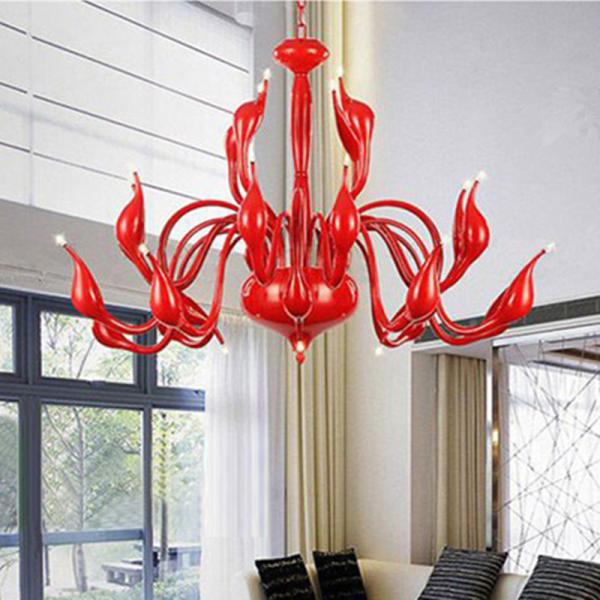 Buy cheap Living room Bedroom Kitchen Indoor Staircase Art Decor Swan Chandelier Lighting(WH-MI-300) from wholesalers