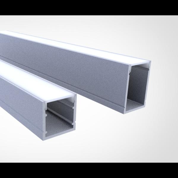 Buy cheap OEM Wall Aluminium LED Strip Light Channel Profile 20*20mm Surface Mounted from wholesalers