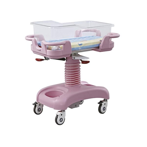 Buy cheap Medical Deluxe Adjustable Baby Child Bed Crib Driver With Wheel In Pink from wholesalers