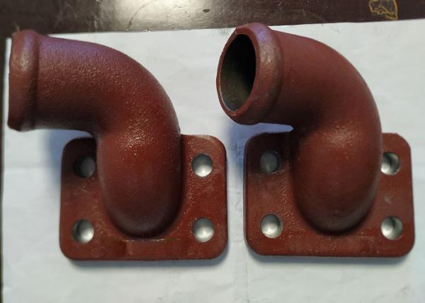 Buy cheap Cast Iron Elbow Pipe Painted In Red HT250 Green Sand Casting from wholesalers