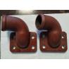 Buy cheap Cast Iron Elbow Pipe Painted In Red HT250 Green Sand Casting from wholesalers