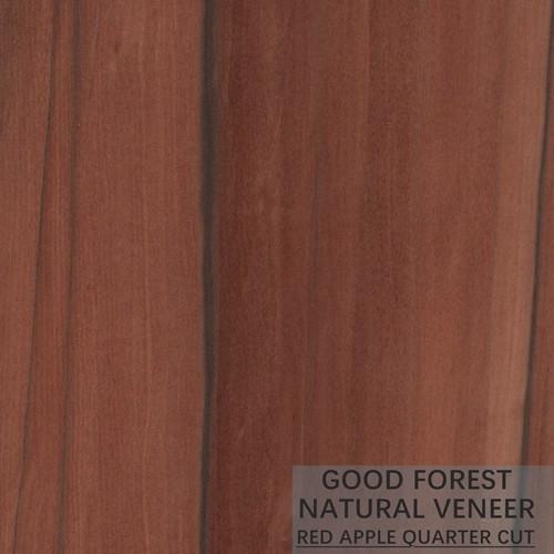 Buy cheap OEM Natural Apple Wood Veneer Vertical Grain Quarter Cut Veneer from wholesalers