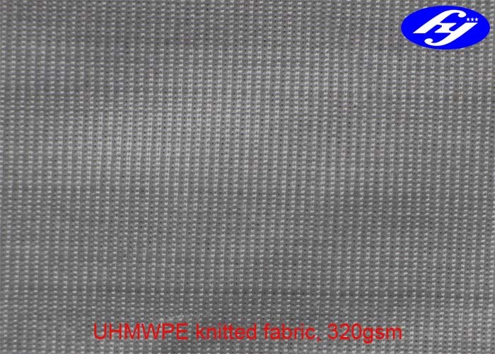 White UHMWPE Fabric 300GSM Stab Proof Fabric With 1.5MM Thickness