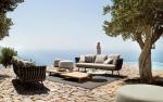 Anti UV Outdoor Rattan Garden Sofa , Luxury Rattan Patio Sofa Furniture