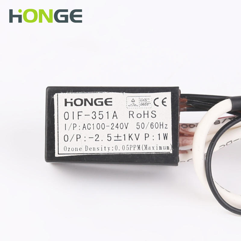 Black Color Negative Ion Anion Generator , Stable 12v Dc Negative Ion Generator