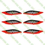 For Maserati Ghibli Red Left Right Side Fender Air Outlet Vent Cover Strip Kit