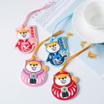 Cartoon Silicone Travel Luggage Tag with Belt Strap Food Grade and Style Card