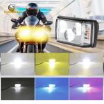 80V 3 Beads Metal Dual Color Flashing Red Blue Motorycylce LED Lucency Spotlight