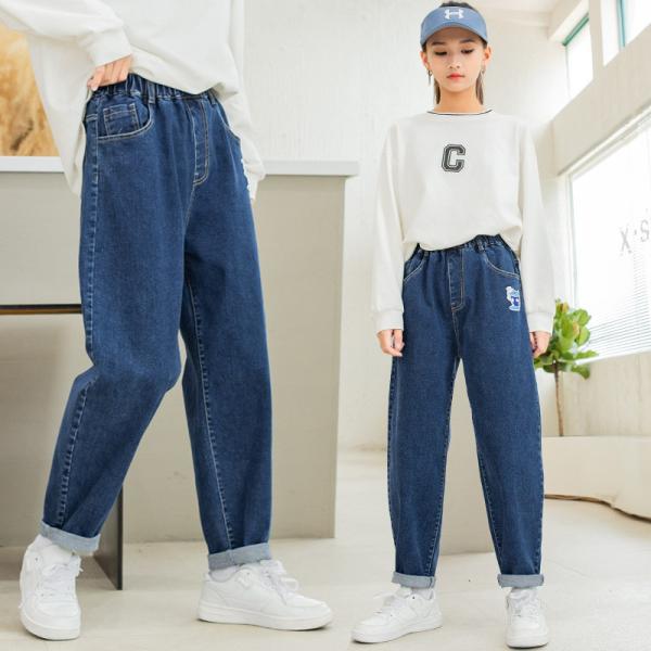 Buy cheap 55% Flax 45% Cotton Girls Spring Pants Thin Loose Casual Knickerbockers from wholesalers