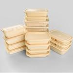 Lunch Eco Friendly Disposable Bowls Microwave Takeaway For Restaurant