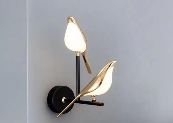 Buy cheap Sea Shipping Gold Dimmable Bird Wall Mounted Lamps For Bedroom Modern Wall Lamp from wholesalers