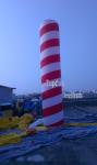 Durable Festival / Celebration Inflatable Advertising Balloons Stripe Tube With