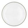 Buy cheap Pearl Round Gold Decoration Glass Charger Plate for Wedding Dinnerware Glass Plate from wholesalers
