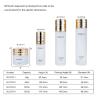 Buy cheap 50g/40ml/100ml/120ml white Frosted Glass cylindrical bottle with Golden Lid for cosmetic packaging bottle from wholesalers