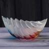Buy cheap FDA SGS Vintage Amber Luxury Glass Fruit Bowl Leaf Shaped European Style from wholesalers