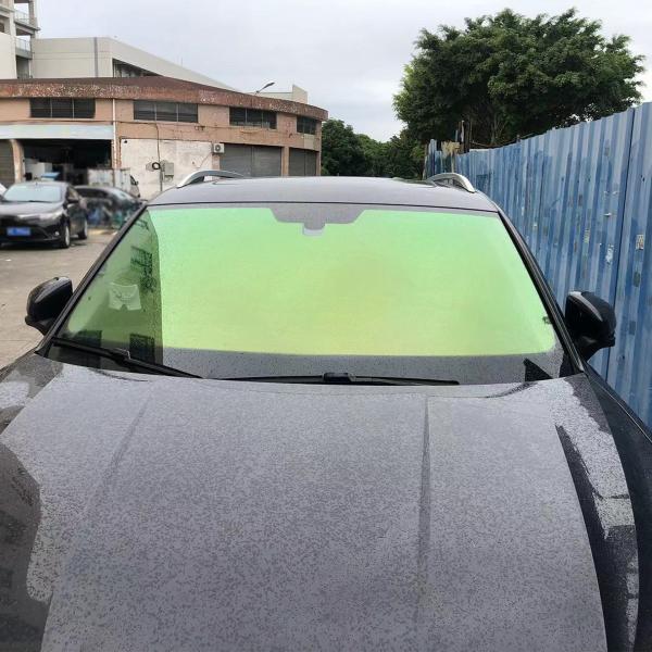 Buy cheap Green Magic Gold Chameleon Glass Tint IRR 97% Removable Windshield Film For Car from wholesalers