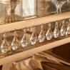 Buy cheap Custom Golden Stainless Steel Glass Dining Table Luxury Rectangle Furniture from wholesalers