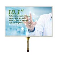 Buy cheap 10 Inch Resistive LCD Touch Screen 1280x800 Dots Industrial / Medical Grade product