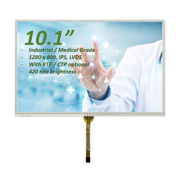 Buy cheap 10 Inch Resistive LCD Touch Screen 1280x800 Dots Industrial / Medical Grade from wholesalers