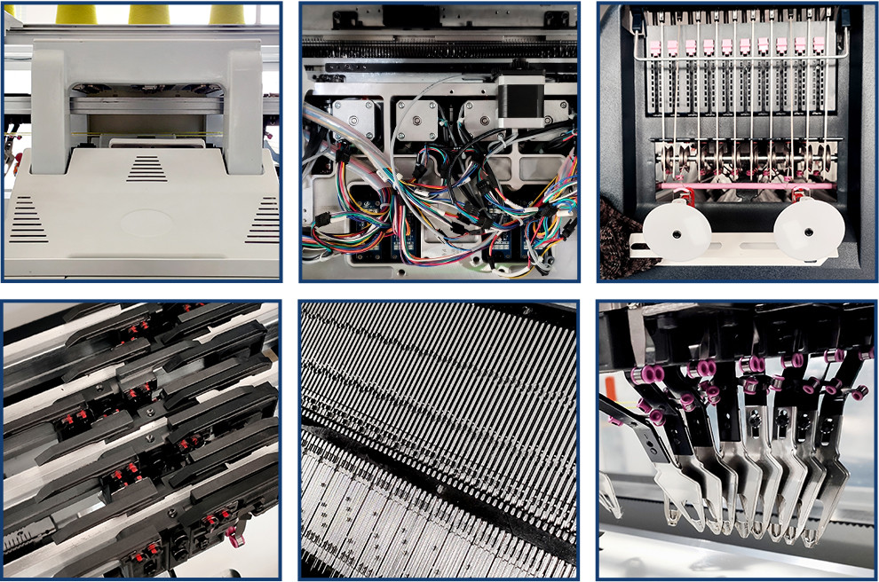 Computer Control Jacquard Flat Knitting Machine 36 Inch 14G
