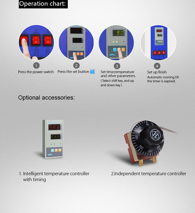 600C Air Blast Forced Air Oven High Temperature Industrial Dryer Machine