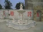Outdoor Decoration White Marble Stone Water Fountain