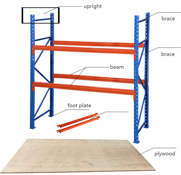 Industrial Material Handling Heavy Duty Stacking Steel Electrostatic Powder Coating