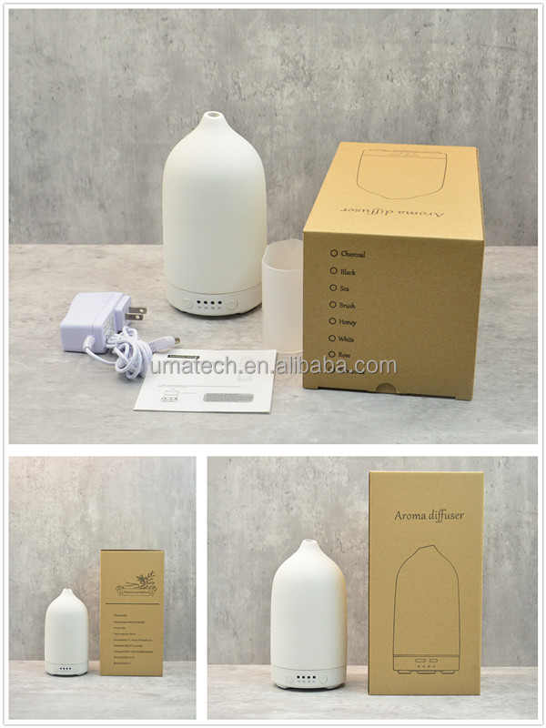 2021 Best Seller 100ml Ultrasonic Stone Ceramic Aroma Diffuser with Timing Function